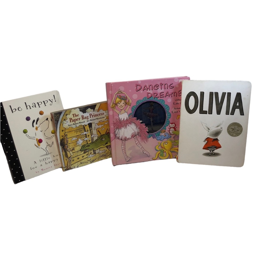 Girls themed Board Book Lot, Dance book has motion with each page turn, Munsch
